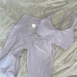 TNA butter cheeky flare legging & sports bra set XS